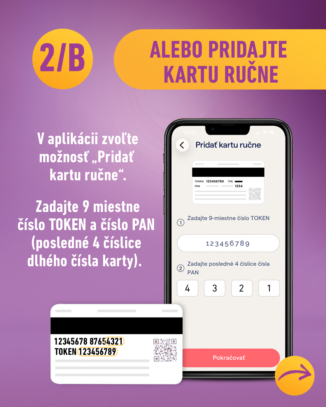 2/B. Ručné pridanie karty